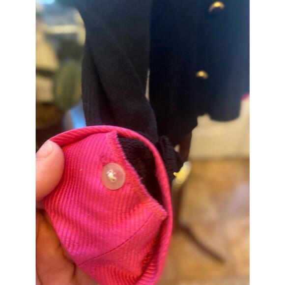 Women's St. John Black and Pink Blazer Size 10 - Picture 6 of 7